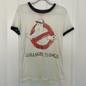 Stranger Things/Ghostbusters Tee Size Large